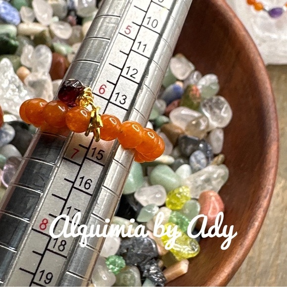 Alquimia by Ady Orange Beaded Ring - Picture 3 of 3